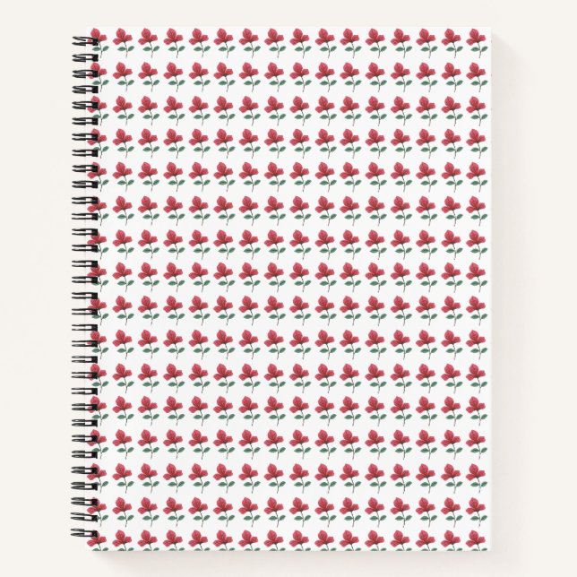 pink flower notebook (Front)