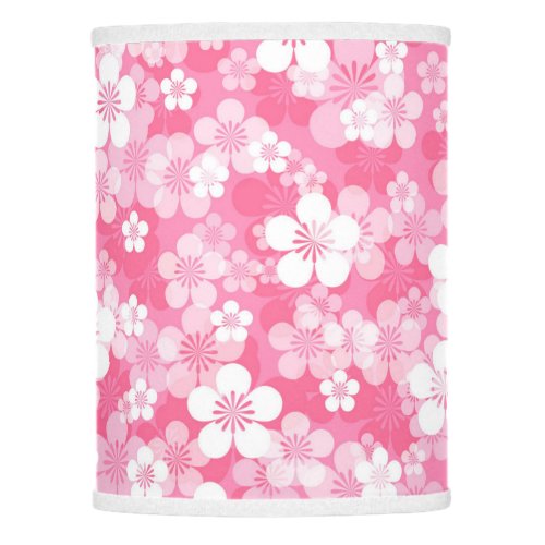 Pink Flower Pattern Lamp Shade