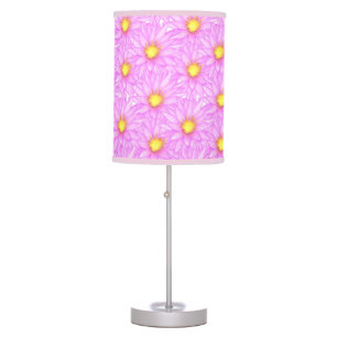 Pink Flower Pattern Table Lamp