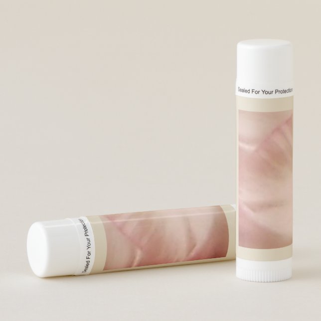 Pink Flower Petal Lip Balm (Front)