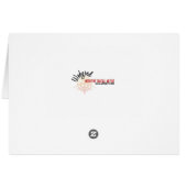 Pink Flower Petals Card (Back Horizontal)