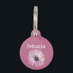 Pink Flower Petunia Pet ID Tag<br><div class="desc">Pink Flower Petunia</div>