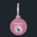 Pink Flower Petunia Pet ID Tag<br><div class="desc">Pink Flower Petunia</div>