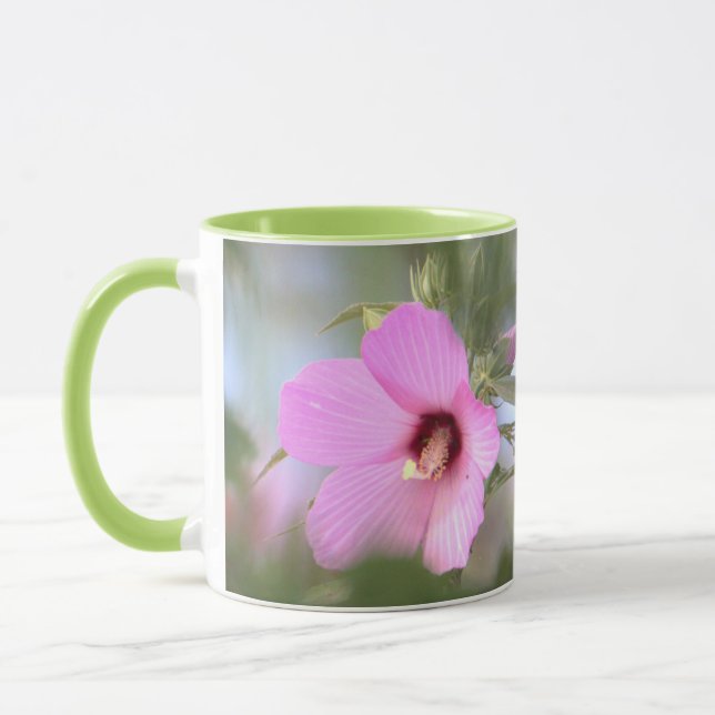 Pink Flower Photo Mug (Left)