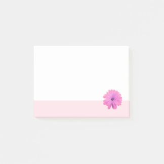 Pink Flower Pink Border Post-it Notes