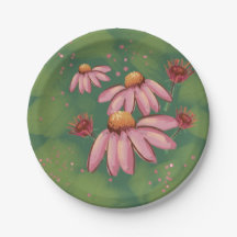 Pink Flower Plate