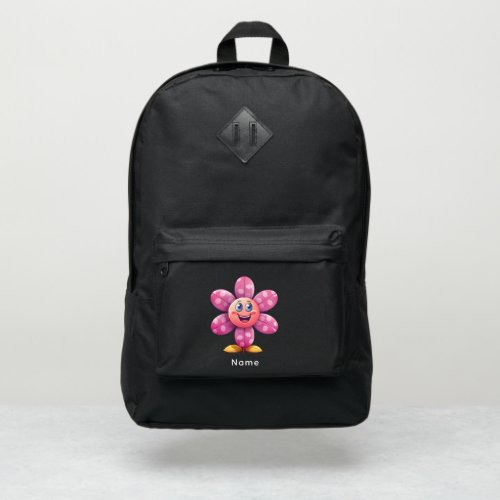 Pink Flower Port Authority Backpack