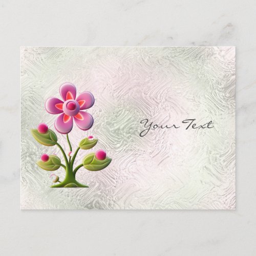 Pink Flower Postcard