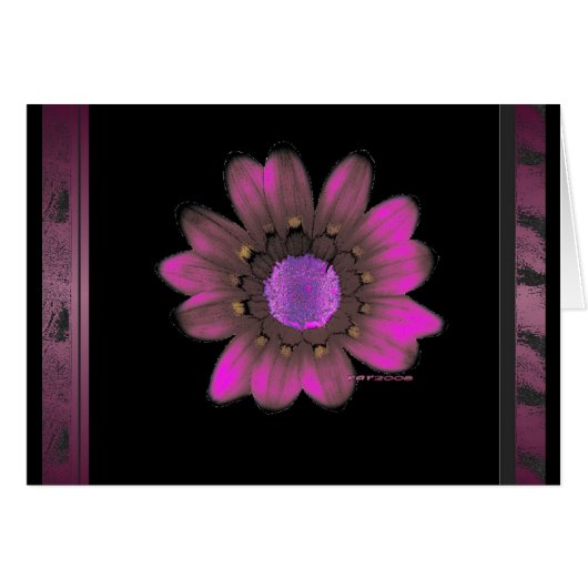 Pink Flower Power Cards (Front Horizontal)