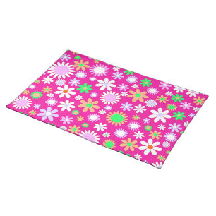 Pink Flower Power Placemat