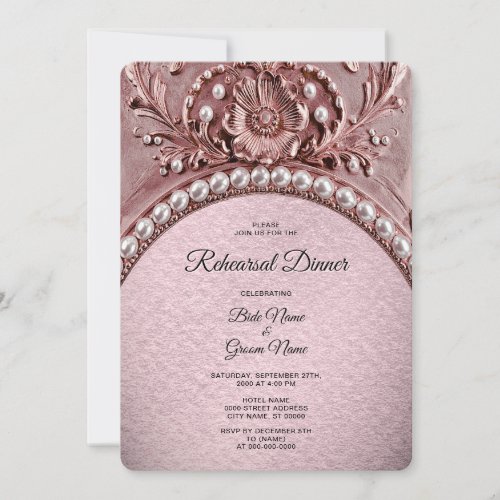 Pink Flower Rehearsal Dinner