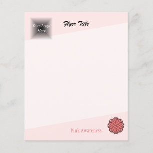 Pink Flower Ribbon by Kenneth Yoncich Flyer