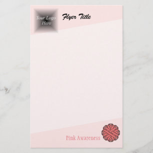 Pink Flower Ribbon by Kenneth Yoncich Flyer