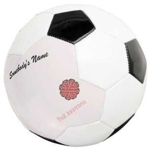 Pink Flower Ribbon Template by Kenneth Yoncich Soccer Ball