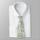 Pink Flower Rose Garden Bouquet Pattern Neck Tie