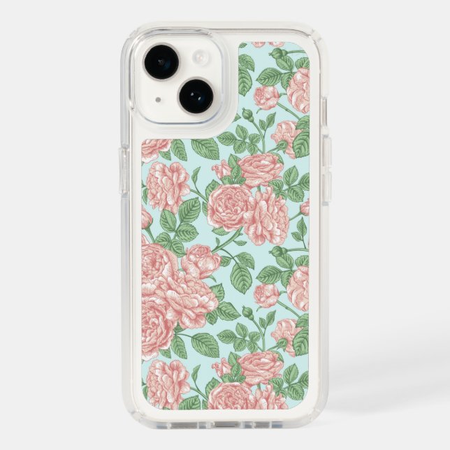 Pink Flower Rose Garden Bouquet Pattern Speck iPhone Case (Front)