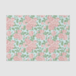 Pink Flower Rose Garden Bouquet Pattern Tissue Paper