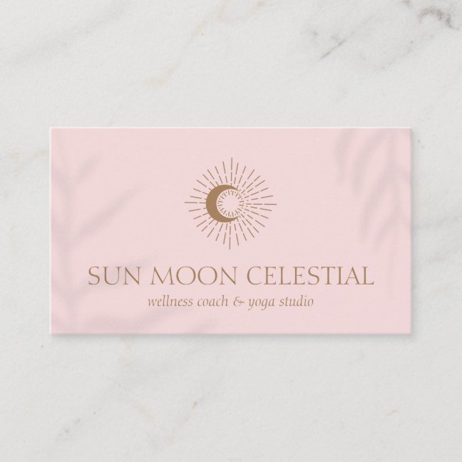 Pink Flower Shade Energy Healing Sun Business Card