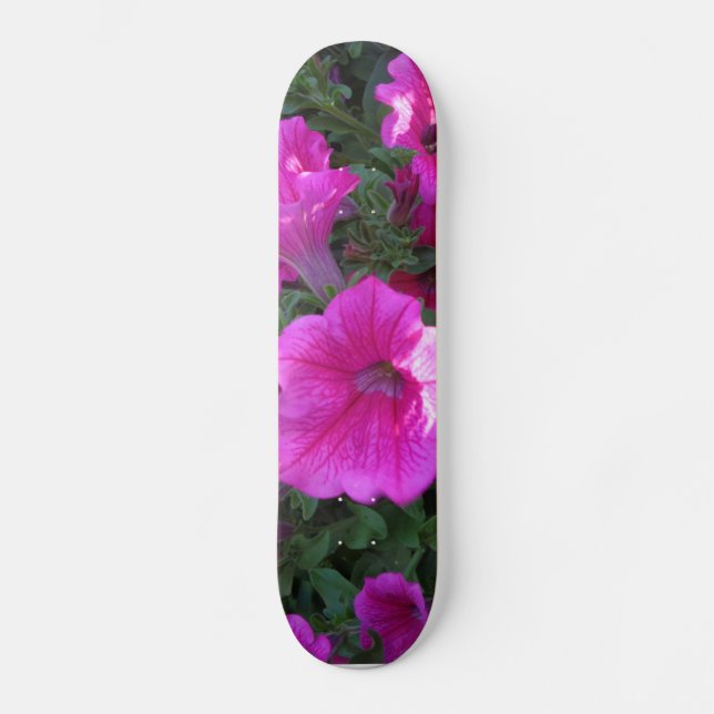 Pink Flower Skateboard Deck (Front)