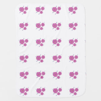 Pink Flower soft Baby Blanket