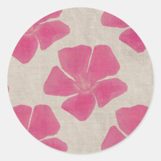 Pink Flower Stickers