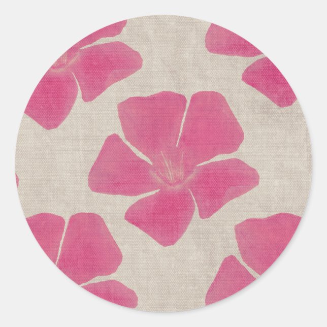 Pink Flower Stickers (Front)