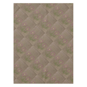 Pink flower tablecloth
