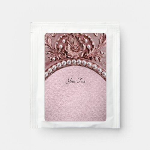 Pink Flower Tea Bag Drink Mix