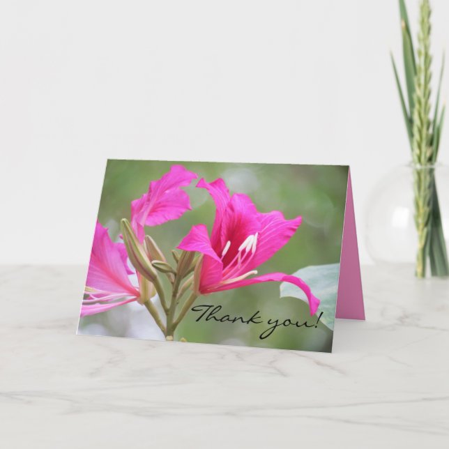 Pink flower Thank you (Front)