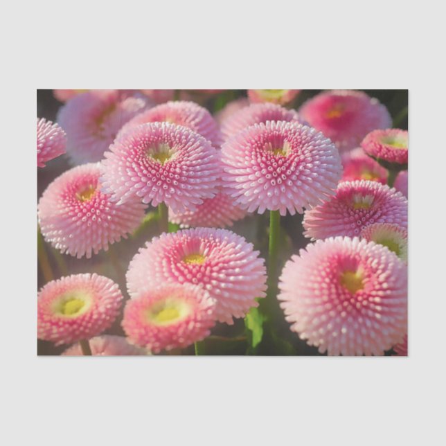 Pink Flower Tissue Paper (Front)