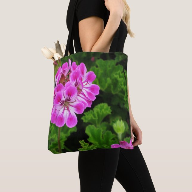 Pink Flower -  Tote Bag (Close Up)
