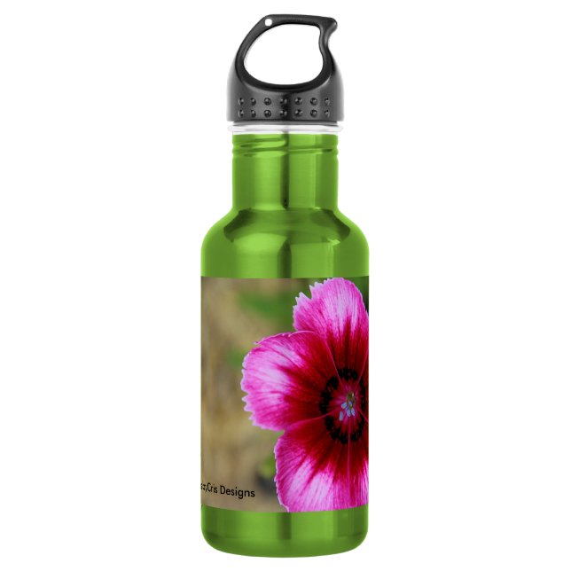 Pink Flower Water Bottle (Front)