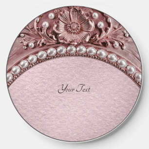 Pink Flower Wireless Charger