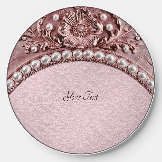 Pink Flower Wireless Charger (Front)