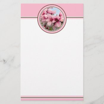 Pink Flowering Branch Stationery - Pink by StriveDesigns at Zazzle