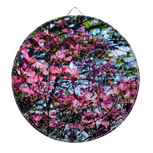 Pink flowering Dogwood tree Dartboard