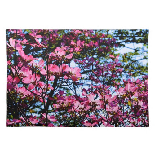 Pink flowering Dogwood tree Placemat