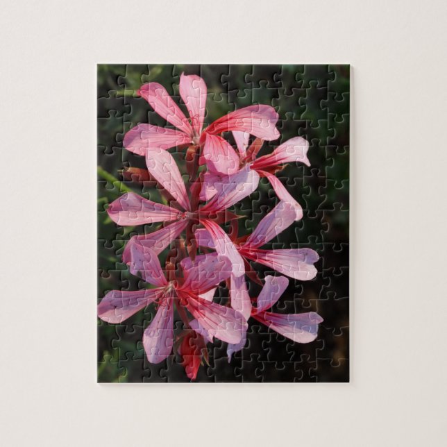 Pink Flowers 8x10 Photo Puzzle with Gift Box (Vertical)