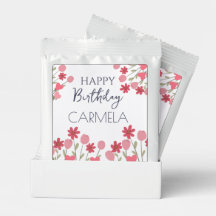 Pink Flowers and Hearts Birthday Party