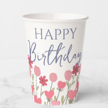 Pink Flowers and Hearts Birthday Party