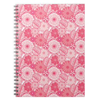 Pink Flowers and Pianos Notebook