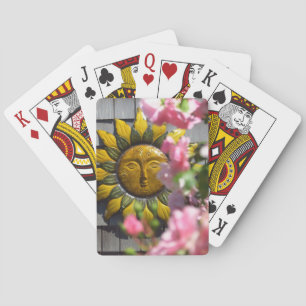 Pink Flowers and Sun - Martha's Vineyard Poker Cards