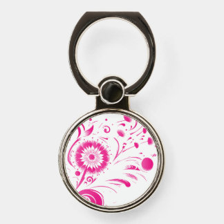 Pink flowers and the wind phone ring stand