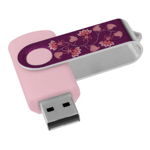 PINK FLOWERS AS GIFT FOR YOUR LOVER FLASH DRIVE