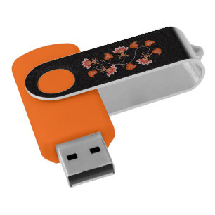 PINK FLOWERS AS GIFT FOR YOUR LOVER FLASH DRIVE