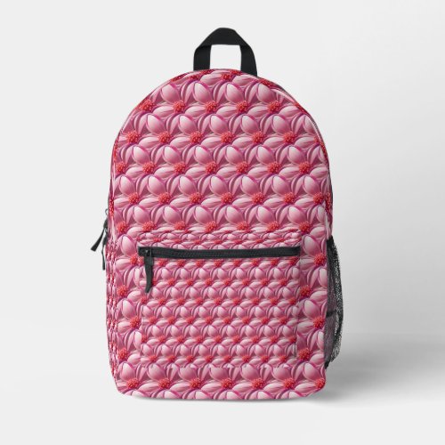 Pink Flowers Backpack Cut Sew Bag