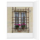 Pink Flowers Behind Iron Bars (Inside (Left))