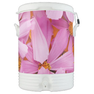Pink Flowers Beverage Cooler