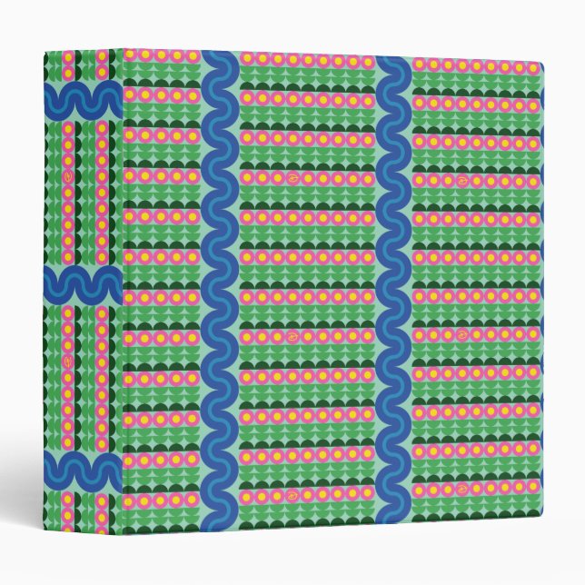 Pink Flowers - Binder (Front/Spine)