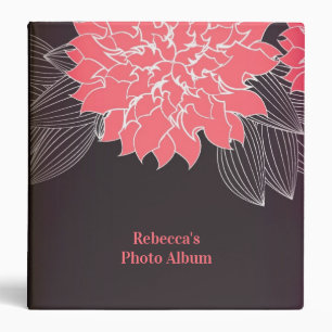Pink Flowers Binder Photo Album